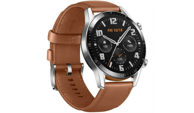 Huawei Watch GT 2 46mm, brūna āda