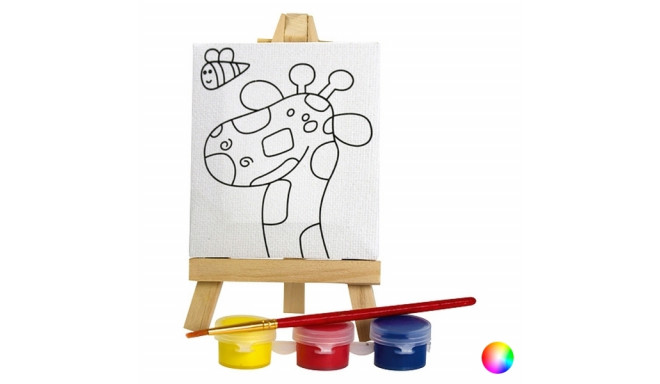 Paint Set with Easel and Canvas (6 pcs) 144532 (Monkey)
