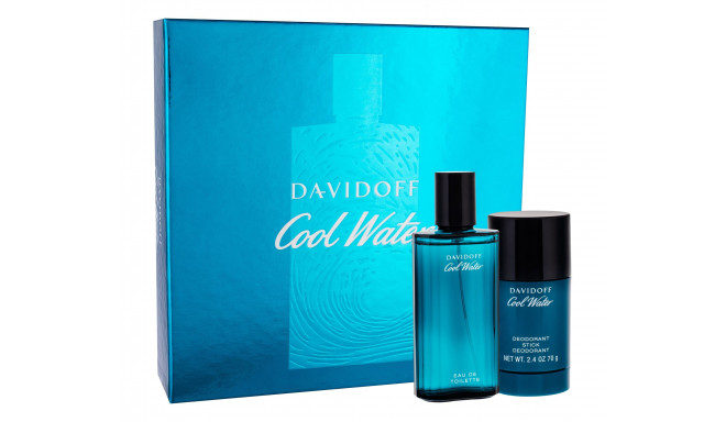 Davidoff Cool Water Eau de Toilette (75ml) (Edt 75 ml + Deostick 75 ml)