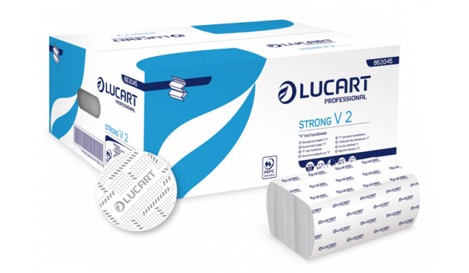 Lucart papīra dvieļi Strong V2 190 loksnes