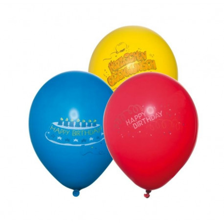 Susy Card Balons, 6 gab, apkārtmērs 100 cm / Happy Birthday