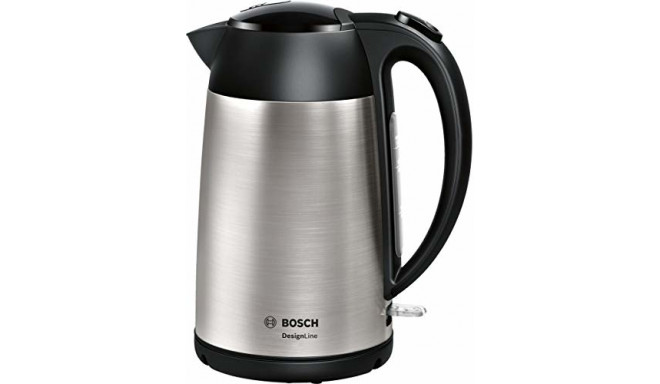 Bosch veekeetja Design Line TWK3P420 1.7L, roostevaba teras/must