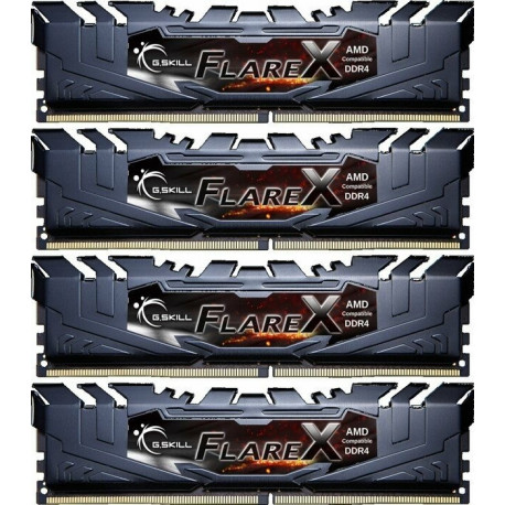 G.Skill DDR4 - 32 GB -3200 - CL - 16 - Quad-Kit, flare X (F4-3200C16Q-32GFX)