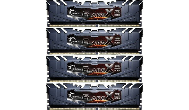 G.Skill DDR4 - 32 GB -3200 - CL - 16 - Quad-Kit, flare X (F4-3200C16Q-32GFX)