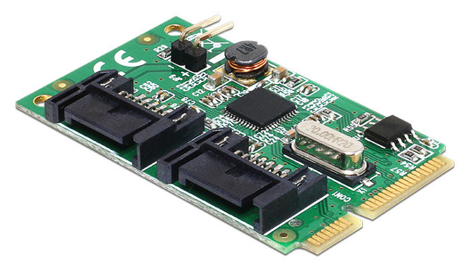 Delock kontrolieris Mini PCIe I/O PCIe 2xSATA