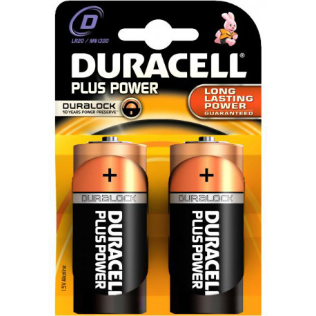 Duracell батарейка AlkalineLR20 1.5V 2 шт.