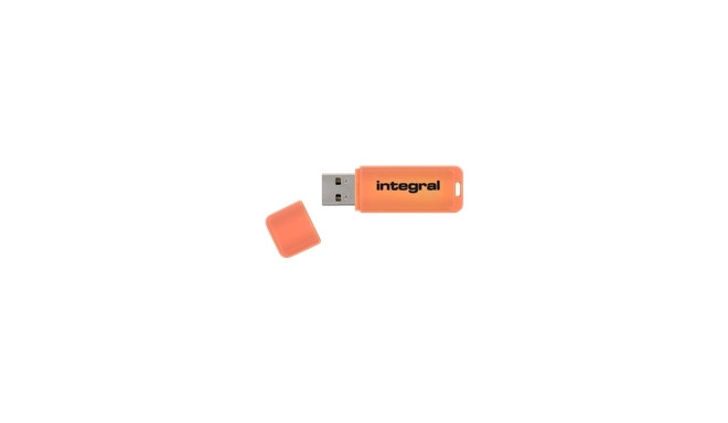  Integral mälupulk 64GB Neon USB 2.0, oranž (INFD64GBNEONOR)
