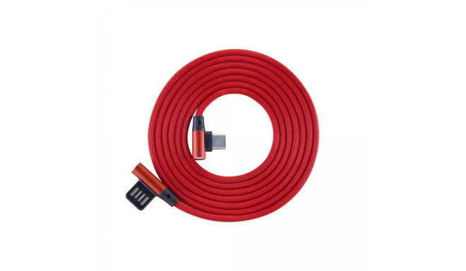 Sbox USB->Type-C 90 m/m 1.5m Type-C-90R Strawberry Red