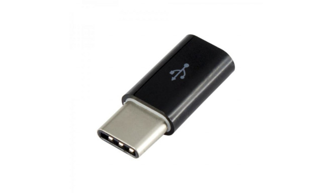 Sbox Micro USB 2.0 F. -> TYPE C M. Black AD.USB-C B
