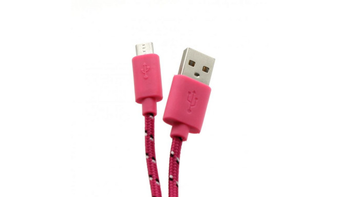 Sbox USB->Micro USB 1M USB-1031P pink (EOL)