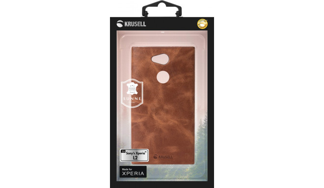 Krusell Sunne Cover Sony Xperia L2 vintage cognac