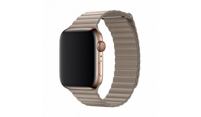 Devia Elegant Leather Loop(44mm) for Apple Watch stone