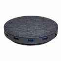 Devia UFO 10in1 HUB wireless charger gray