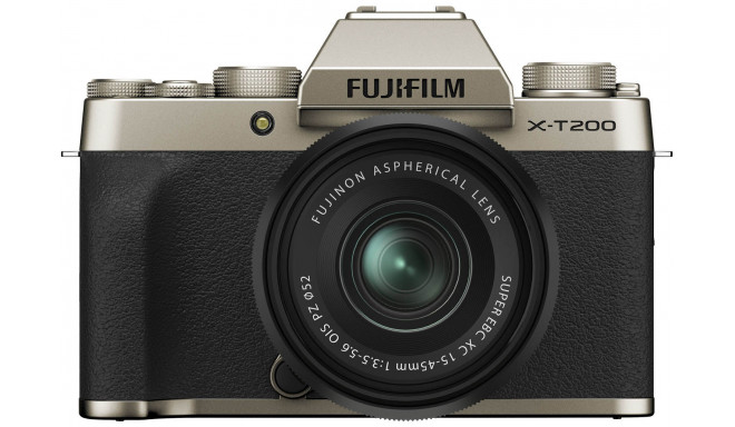 Fujifilm X-T200 + 15-45mm Kit, gold
