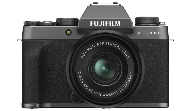 Fujifilm X-T200 + 15-45mm Kit, dark silver