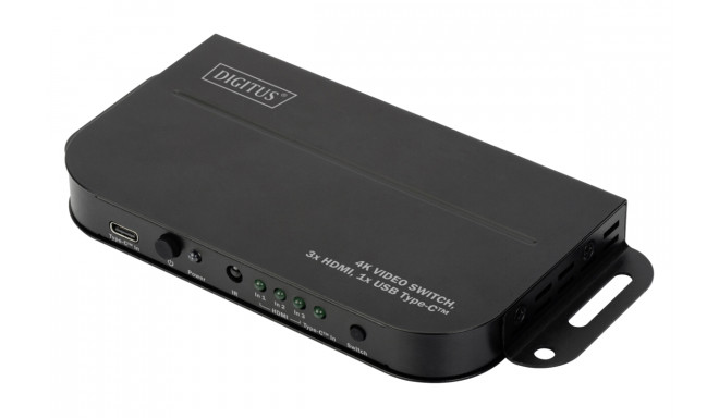 DIGITUS 4K Video Switch 3x HDMI 1x USB Type-C