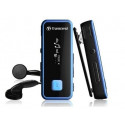 TRANSCEND MP3 8GB BLACK AND BLUE + headphones