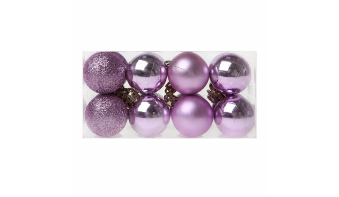 Christmas Baubles Christmas Planet 6721 4 cm (16 uds) Purple