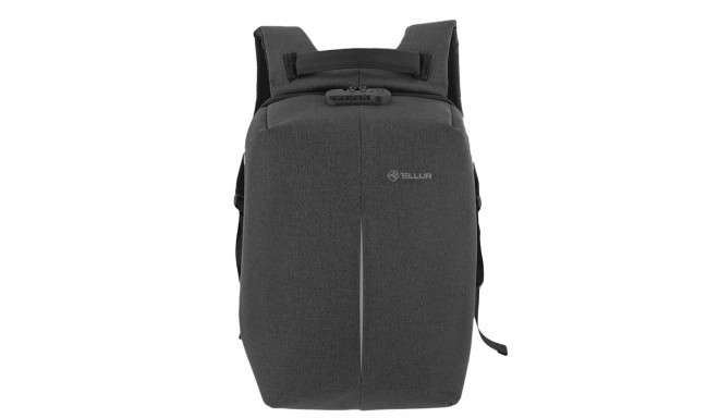 Tellur 15.6 Notebook Backpack Antitheft V2, USB port, Black