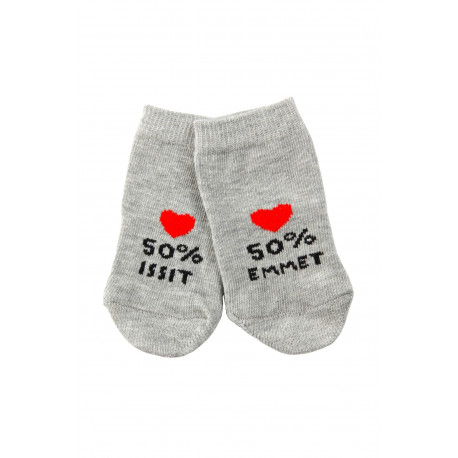 SOKISAHTEL 50% EMMET, 50% ISSIT hallid sokid beebidele 430