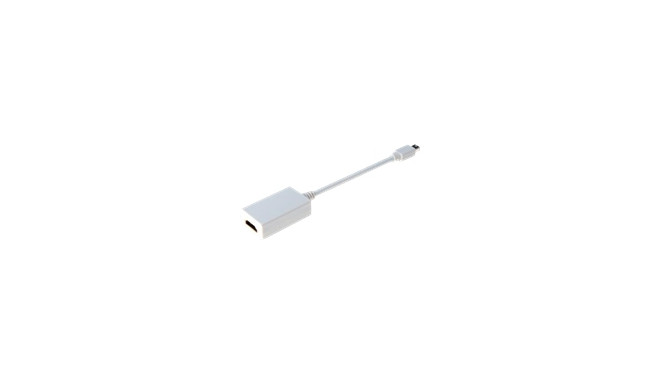 ASSMANN DisplayPort adapterkaabel mini DP - HDMI tüüp A M/F 0.15m DP 1.1a ühilduv CE valge