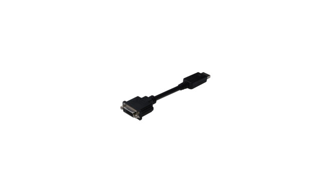 ASSMANN DisplayPort adapter cable DP - DVI (24+5) M/F 0.15m w/interlock DP 1.1a compatible CE bl