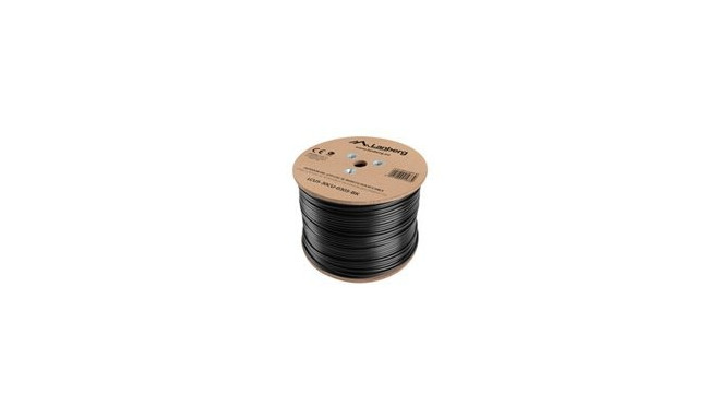 LANBERG LCU5-30CU-0305-BK Lanberg UTP solid outdoor gel. cable, CU, cat. 5e, 305m, gray