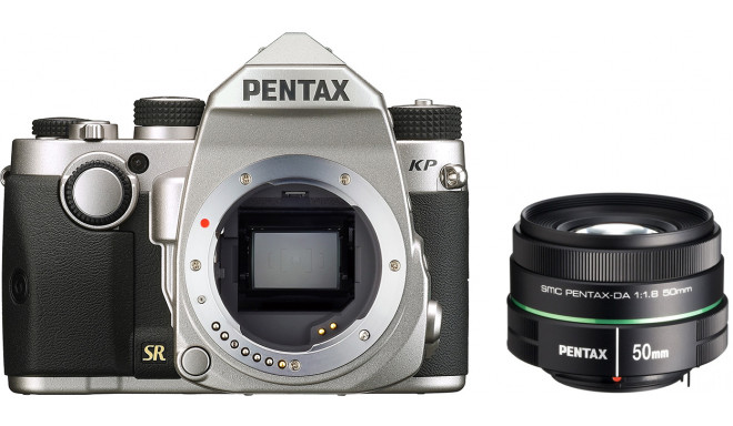 Pentax KP + DA 50mm f/1.8, sudrabots