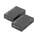 DIGITUS 4K HDMI Extender Set HDBaseT 70 m over network cable Cat 5E 6 7 UHD 4K2K/30 Hz
