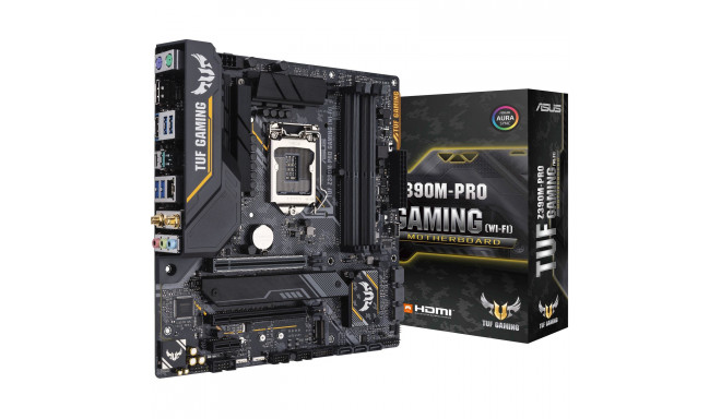 ASUS TUF Z390M-PRO GAMING (WI-FI) motherboard LGA 1151 (Socket H4) Micro  ATX Intel Z390 - Mātesplates - Photopoint.lv