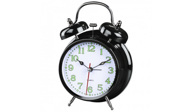Alarm clock Nostalgia Hama black