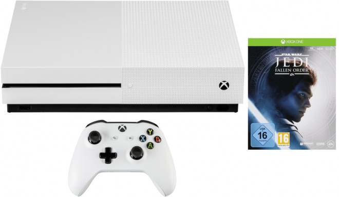 Microsoft Xbox One S 1TB USK 16 incl Jedi Star Wars Fallen Order