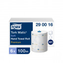 Rullpaberrätikud Tork MATIC Extra Soft H1, 100mx21cm, 2-kih, valge sin.leh-ga