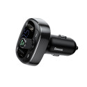 Baseus CCALL-TM0A Car FM Transmitter T-Type Bluetooth MP3 Car charger Black