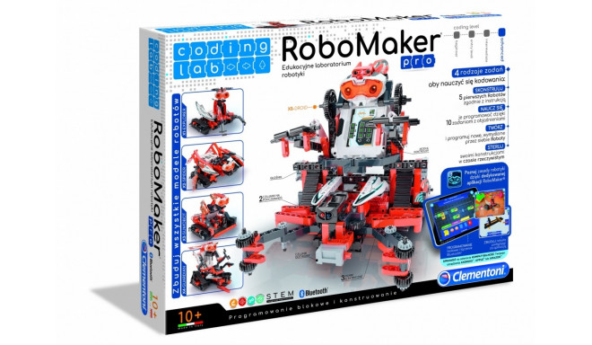 Clementoni constructor Educational robotics laboratory Coding lab Robo Maker 
