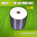Plate DVD Esperanza 1300 (x16; 100pcs; Spindle)