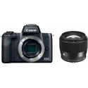 Canon EOS M50 + Sigma 56mm f/1.4, black