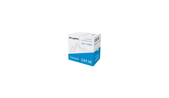 LANBERG LCF5-11CU-0305-S Lanberg FTP stranded cable CU, cat. 5e, 305m, gray