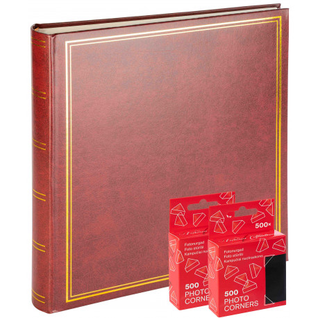 Album B100PG Classic Cream, brown + photo corners 2x500tk