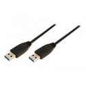 LOGILINK CU0038 LOGILINK - Cable USB3.0 type A male to type A male, 1m, black