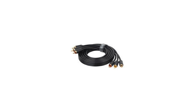 "UNITEK Y-C950BK Unitek Cable 3x RCA (M) - 3x RCA (M); 1,5m;  Y-C950BK"