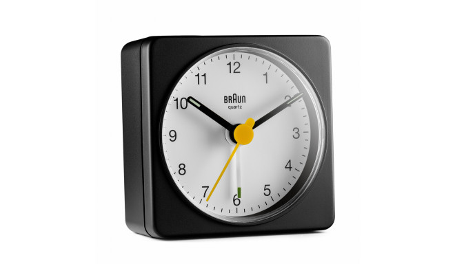 Braun alarm clock BC 02 BW, black