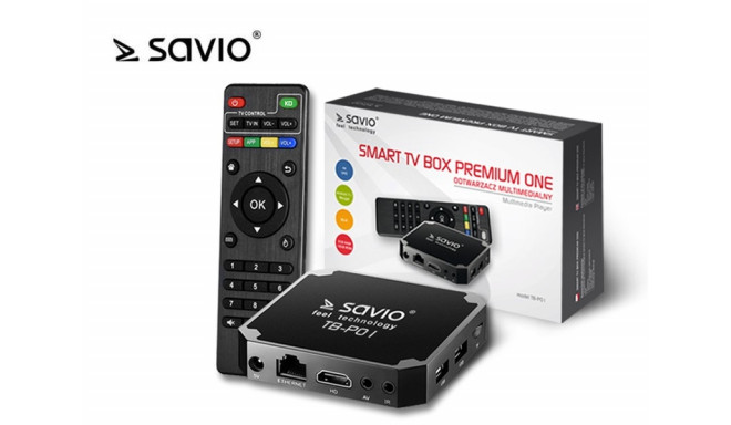Multimedia player SAVIO TB-P01 Smart TV Box Premium