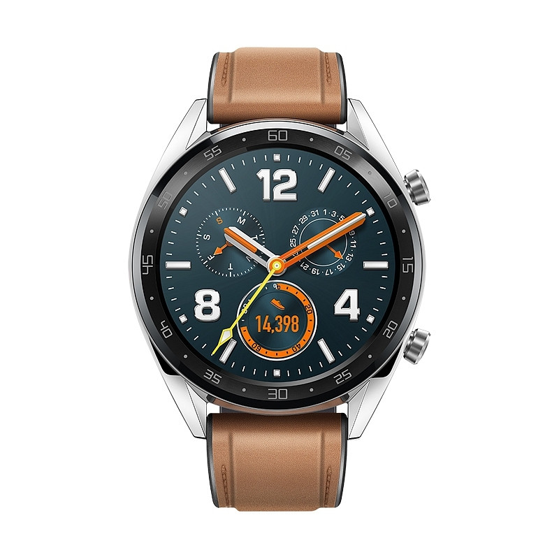 Huawei Watch GT 46mm, stainless steel/leather (FTN-B19