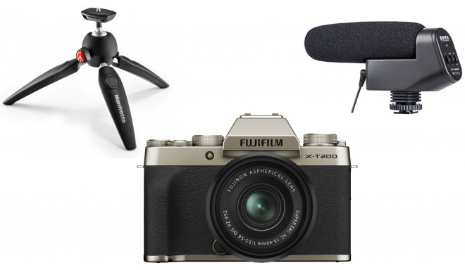 Fujifilm X-T200 Youtuber Kit, zeltīts