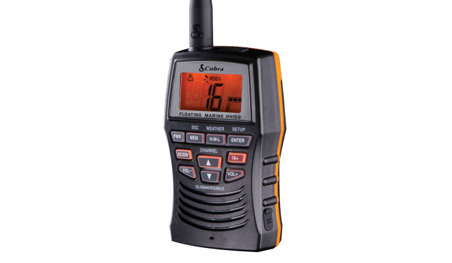 MRHH150FLTE 3 Watt Floating VHF Marine Radio Cobra