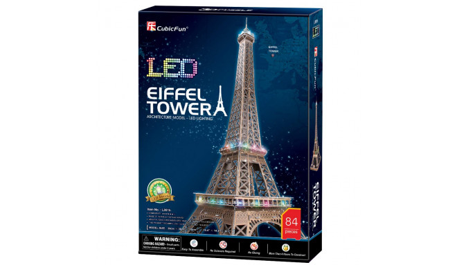 CUBICFUN 3D puzzle with LED Eiffel Tower