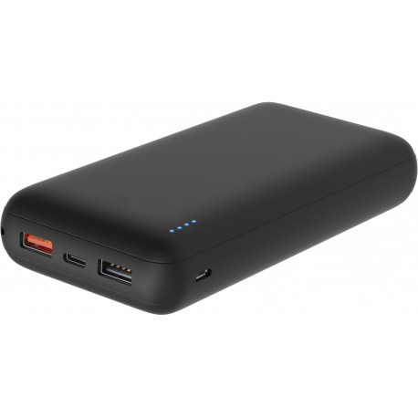 Platinet akupank 20000mAh USB-C QC, must (45218)