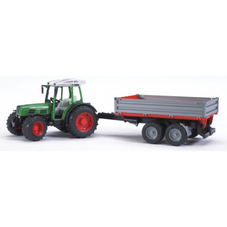 Bruder toy tractor with caravan (209S)