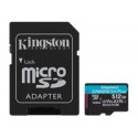 KINGSTON 512GB microSDXC Canvas Go Plus 170R A2 U3 V30 Card + ADP